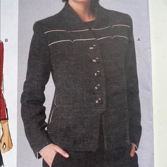Uncut Vogue Sandra Betzina Uncut Jacket Sewing Pattern V1418 All Sizes - Picture 5 of 9